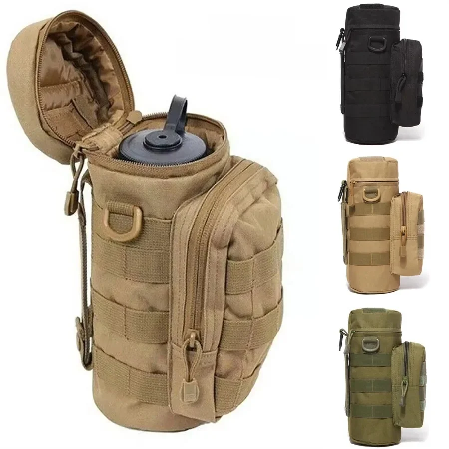 AliExpress NONE Tactical Molle Water Bottle Bag Pouch Holder Outdoor Travel Camping Hiking Cycling Fishing Hunting Water Bottle Kettle Carrier