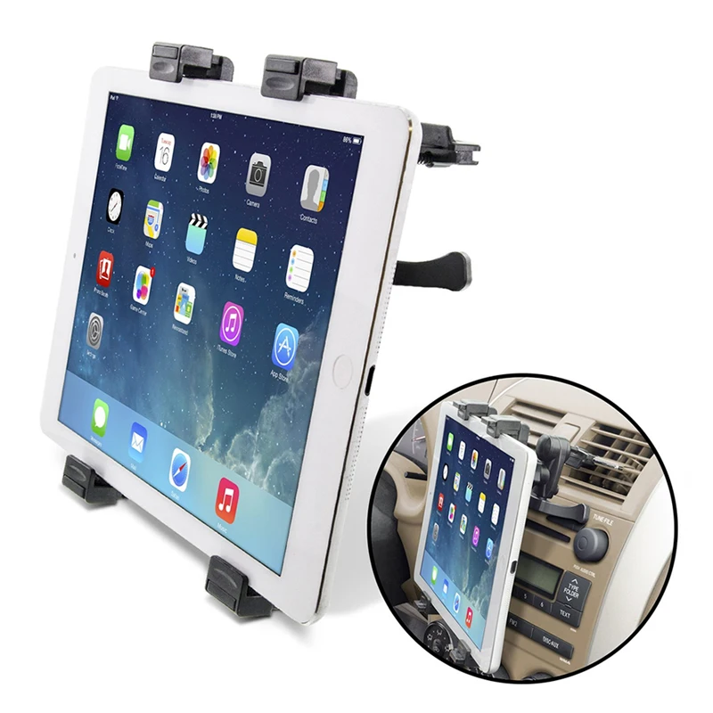 Support de tablette réglable universel pour voiture, support de grille d'aération, support de support rapide, iPad Pro Air Mini Samsung Xiaomi Huawei, 7-11 pouces accessoire ipad mini