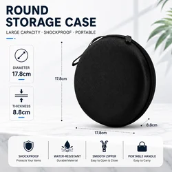 Eva Round Zipper Bag Multi-function Storage Bag 60w Camping Lantern Packaging Box Portable Lantern Case