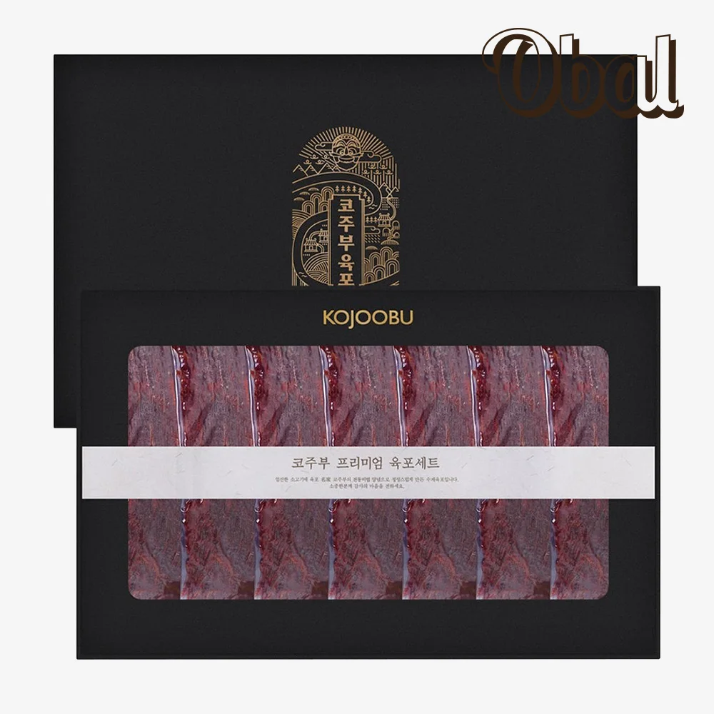 KOJOOBU Original Beef Jerky 540g Gift Set/Shopping Bag/Korean Beef Steak