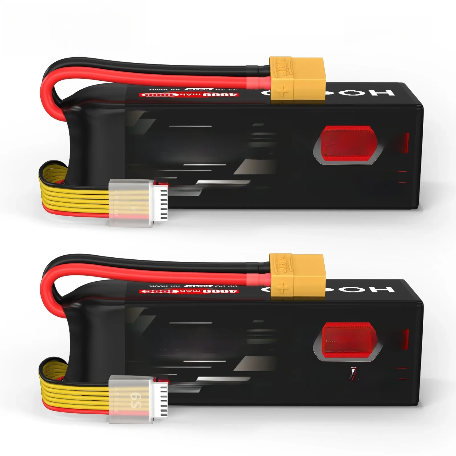 HOOVO 6S 22.2V RC Lipo Batterij XT90 Plug 4000mAh 100C Batterij SoftCase voor RC Quadcopter Vliegtuig helikopter Auto Boot RC Onderdelen - afbeelding 2