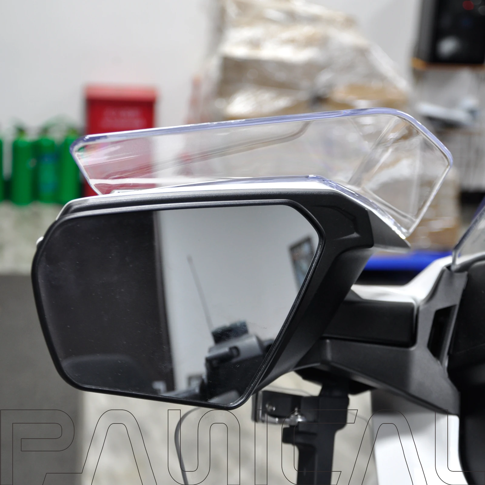 PANICAL Fixed Windshield Rearview Mirror Windshield Fairing For Honda Gold Wing GL1800 GL1800B F6B 2018-2024 Motorcycle PC