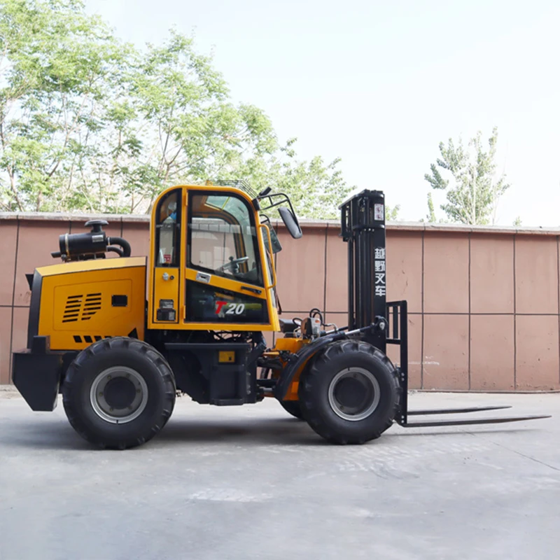 Customized 2t Off-Road Forklift | 4WD Diesel 2000kg Lift | For Farm Construction | Fast Shipping