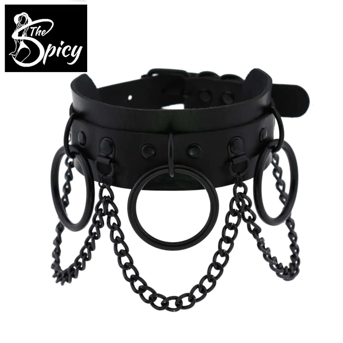 

Spicy Girl's Sexy Big O-Ring Chain Gothic Choker Necklace Eco-Friendly Packing