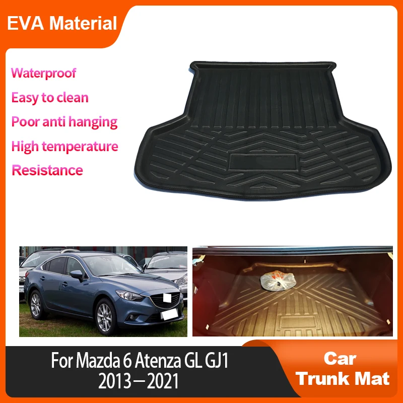 

For Mazda 6 Atenza GL GJ1 2013~2021 2014 2015 2016 2017 Trunk Mat Rear Cargo Liner Anti Slip Interior Auto Waterproof Protector