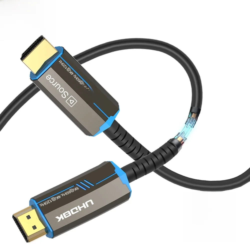 FDBRO 8K HDMI 2.1 Kabel światłowodowy Hdmi 120Hz 48Gbps HDR HDCP do HD TV Box Projektor Ps3/4 Ultra High Speed Computer — zdjęcie produktu 7
