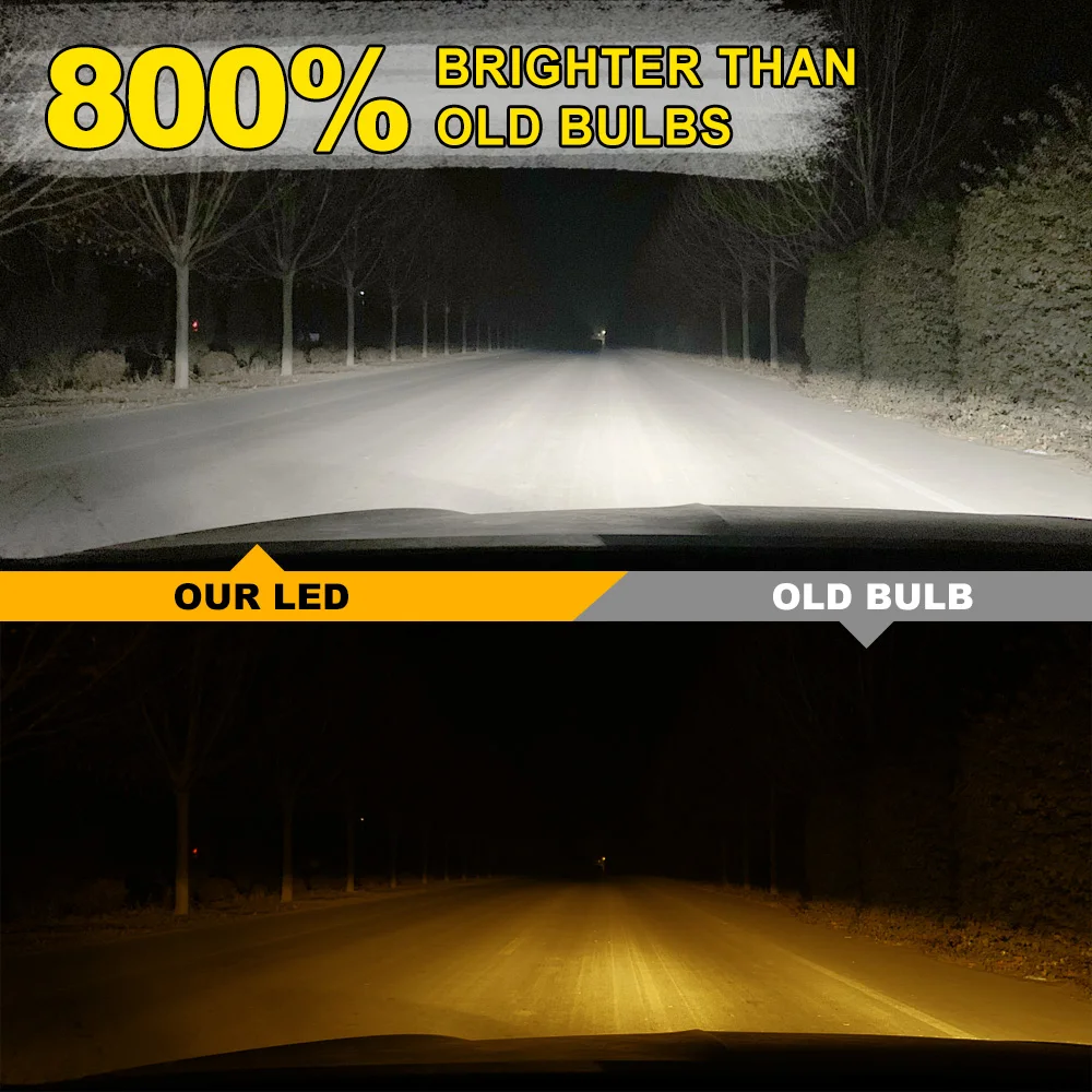2X 6000K LED المصباح H6 CSP 3570 لمبات 90W أضواء عالية الطاقة لياماها الكركدن 660 2004 2005 2006 2007