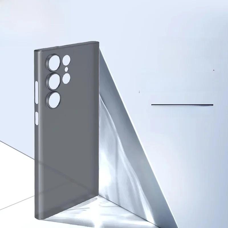 Coque de téléphone ultra fine de haute qualité, étui de 0.4mm pour Samsung Galaxy S23, S24, S25 Plus, accessoires de téléphone en PP