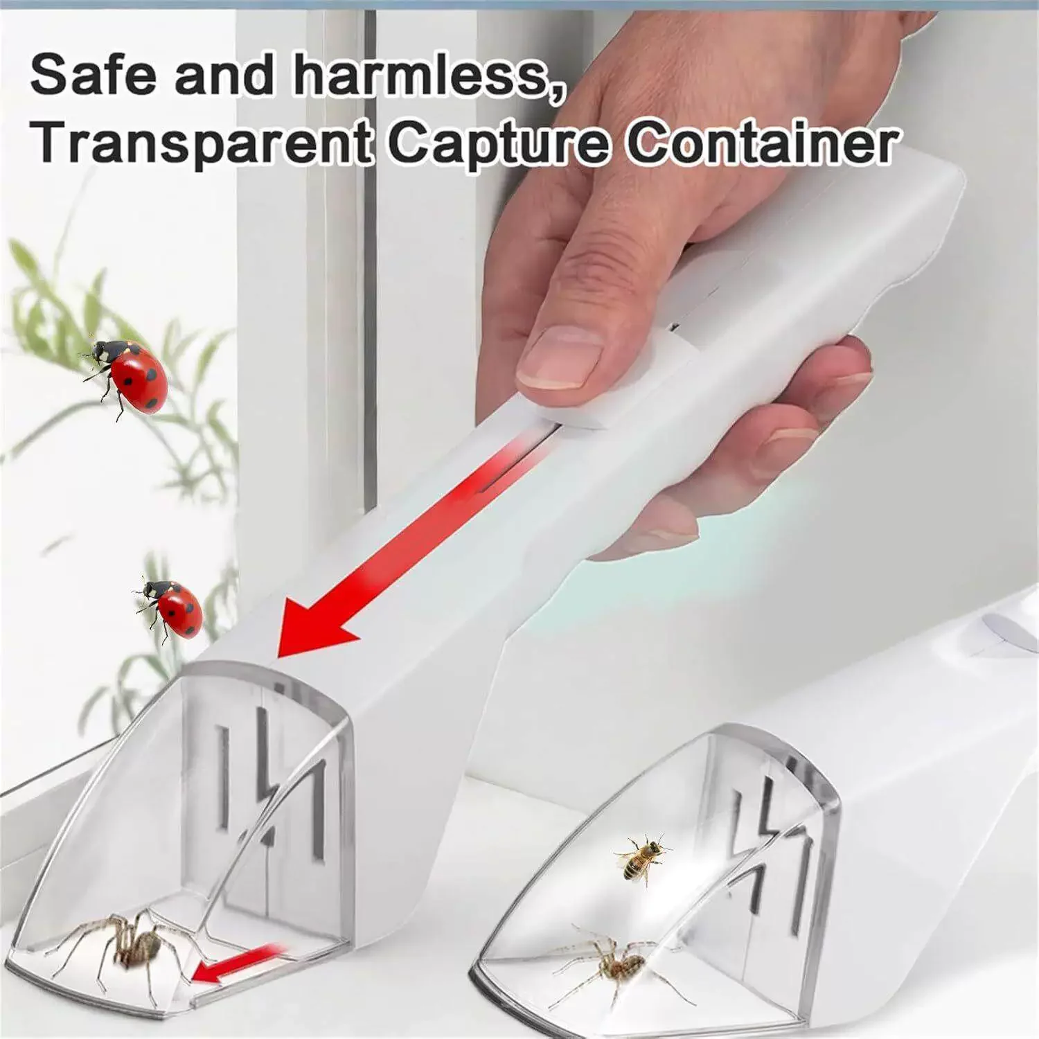 Handheld Insect Catcher for Efficient Spider, Bee, and Insect Trapping at Home