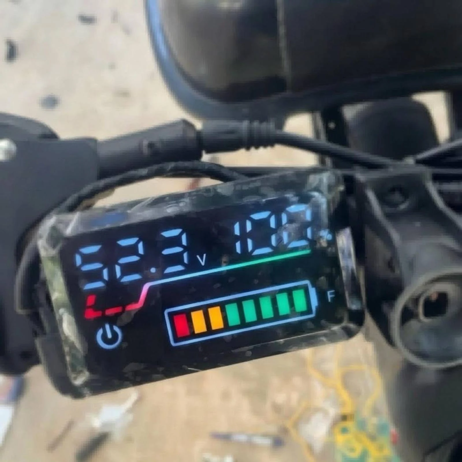 Elektroroller-Batterieanzeige 48V-72V Digitale Batterieanzeige …