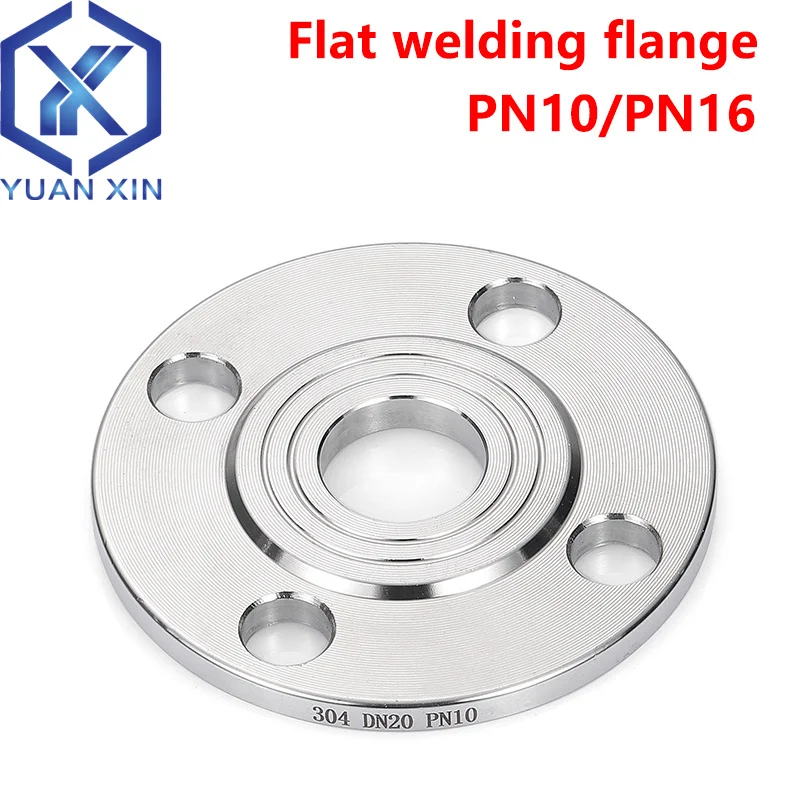 

304 stainless steel flat welding flange PN10/PN16 pressure welding flange