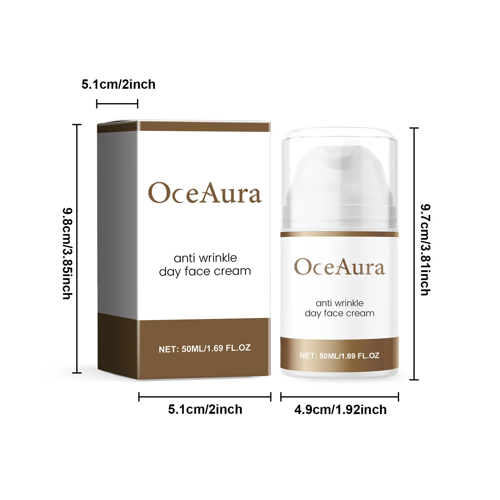 Oceaura 50ml Collageen Moisturizer Lifting Verstevigende Dagcrème Droog Verbeteren Lifting Verwijderen Donker Vervagen Fijne Lijn Fleuren Gezichtscrème