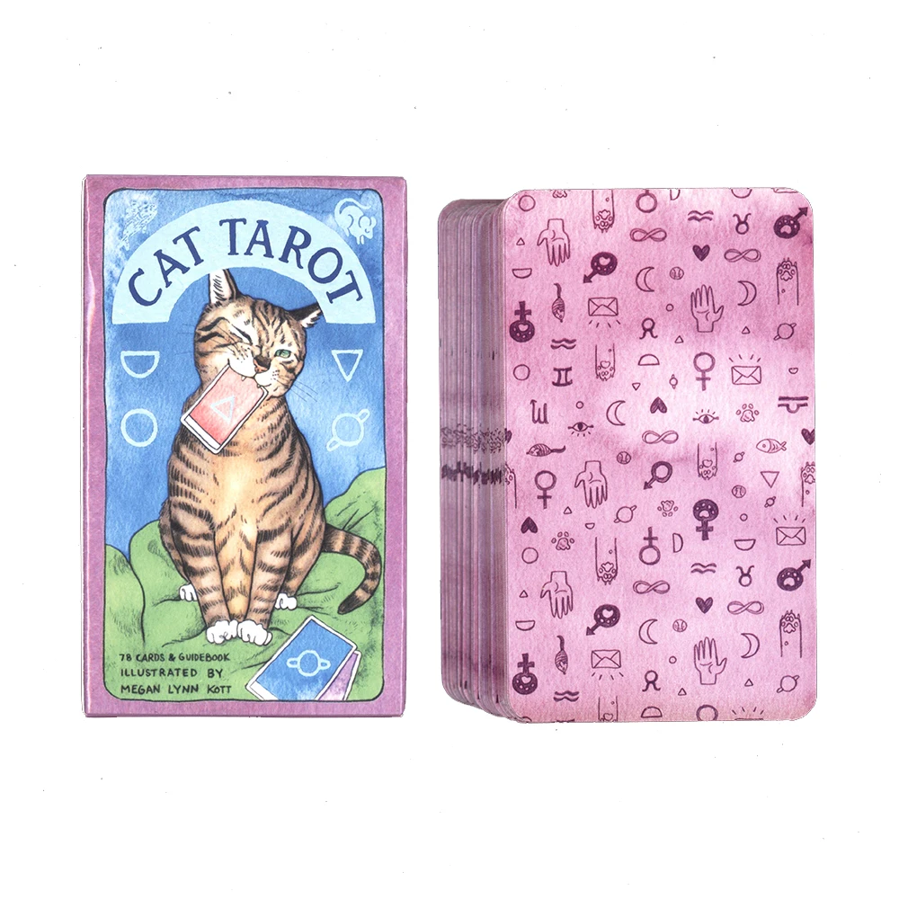 

Cat Tarot Cards . Full English Deck Board Game.Tarot Cards for beginners.