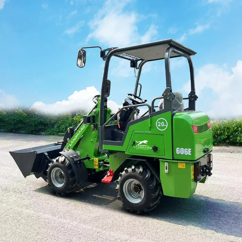 606E Electric Loader 600kg Hydraulic Lift Battery Loader Zero Emission Garden Agriculture Compact EPA Electric Loader Customized