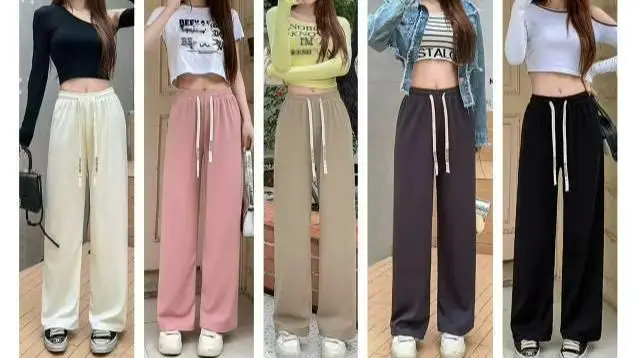 wide-leg pants, women's pants, women's wide-leg pants, women's fashionabl