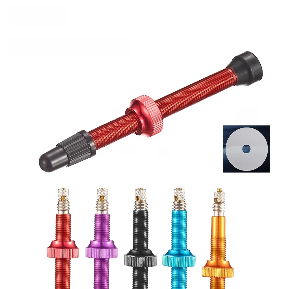 AliExpress VXM 1Pcs 40/60/80mm Tubeless Presta Valve F/V CNC Anodized Aluminum Alloy Bicycle Valve Road Bike Tubeless Tire Valve Cycling Part