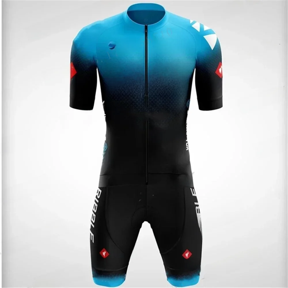 AliExpress Male Cycling Overalls Triathlon Men's Short Sleeve Jumpsuit Cycling Jersey Piece Suit Bike Skinsuit Clothing 9D Ropa Ciclismo
