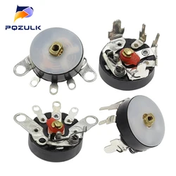 5PCS 10K RV12 Straight Angle Radio Potentiometer RV12MM B503 B103 B10K B50K Power Amplifier Volume Potentiometer With Switch