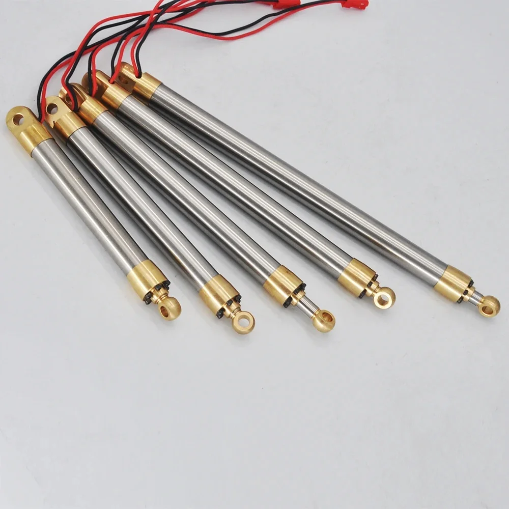 Elektrische simulatiecilinder Buitendiameter 12 mm Voor afstandsbediening Graafmachine DIY Speelgoedmodel modificatie Duwstangaccessoires - afbeelding 2