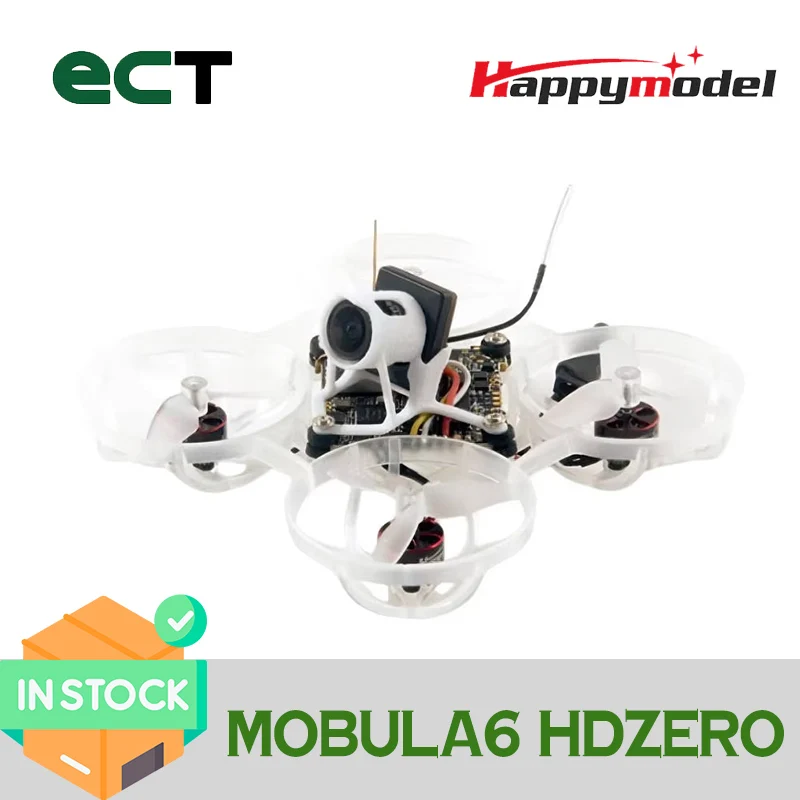 

Happymodel Mobula6 Freestyle HD Brushless Tiny Whoop Built-in HDZERO AIO5 Flight Controller HDZero LUX Camera SPI ELRS 2.4G