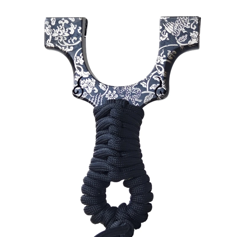 

Yshotx Shadow Samurai-Z09 Slingshot Stainless Steel Outdoor Catapult High Precision for Hunting and Target Shooting