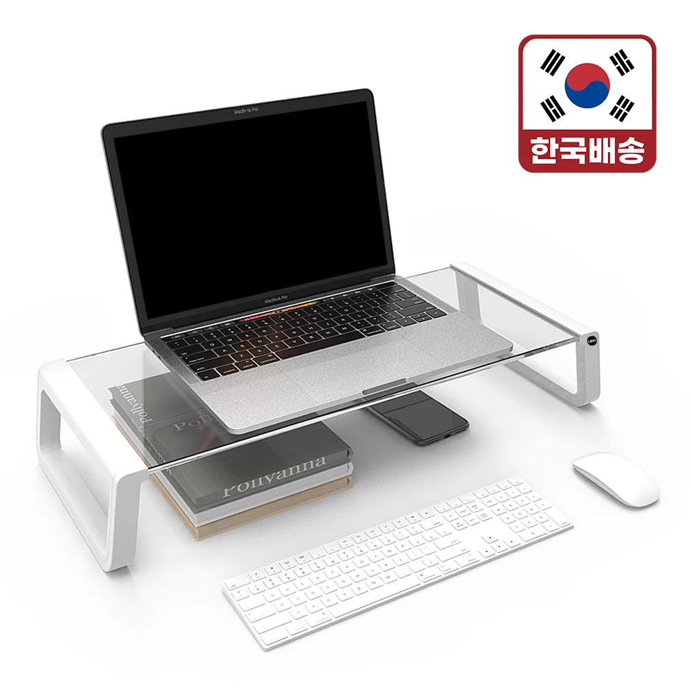 (LETO) monitor stand high strength reinforced glass monitor pedestal LMS-G12