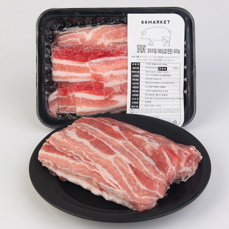 [سوق Yuyu] شرائح بطن لحم الخنزير الكوري الفاخر 400 جرام