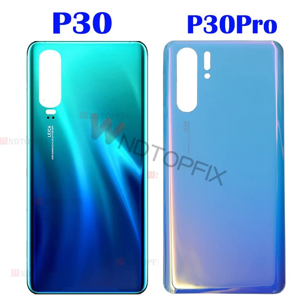 NEW For Huawei P30 Back Battery Cover ELE-L09 L29 Rear Glass Door Housing Case For Huawei P30 Pro VOG-L04 Battery Cover