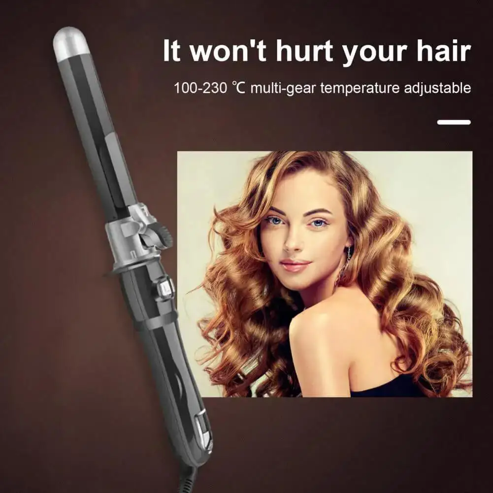 Automatic Hair Curler 45w Ceramic Barrel Rotating Curling Iron for Long Lasting Big Waves and Damage Free Hair Styling