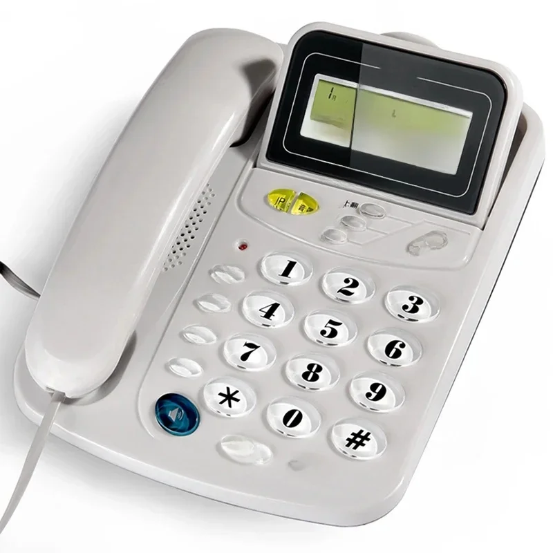 Identification de l'appelant avec sonnerie forte, téléphone fixe de bureau filaire, pour les partenaires muraux