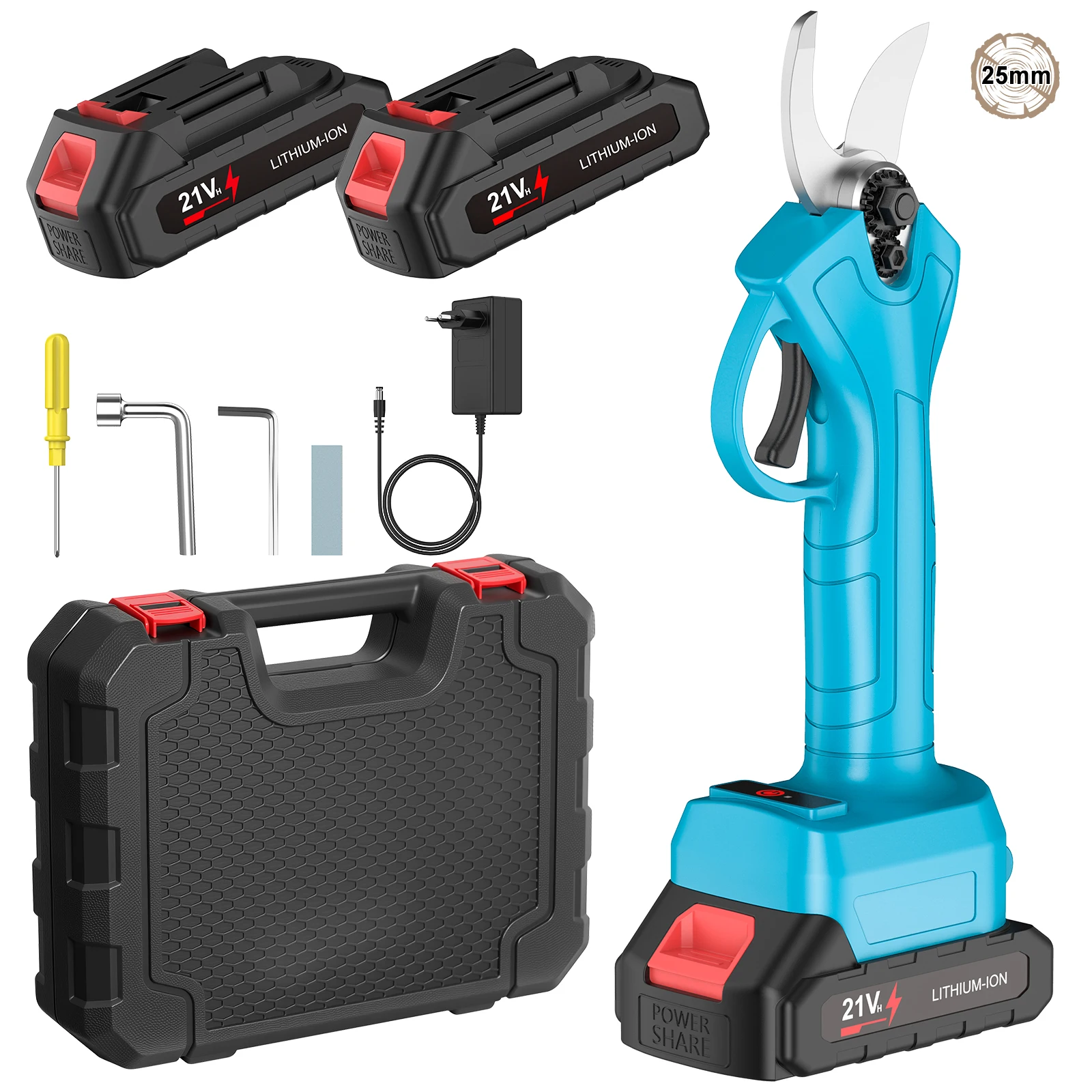 500W draadloze elektrische snoeischaar met borstelloze motor, geschikt voor fruitbomen en bonsai, tuinwerkzaamheden, compatibel met Makita-accu.