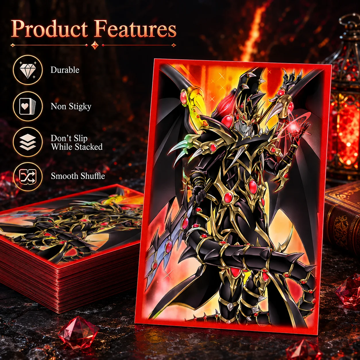 100 Stück 63×90mm Japanische Größe Holografische Kunst-Kartenhüllen für YGO/TCG Top Loading Cartoon Deck Shield Kartenabdeckungen