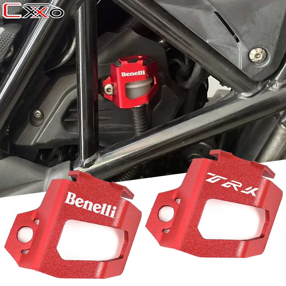 

For Benelli TRK 502X 502 X TRK 702X 702 X BJ500 Motorcycle Accessories Rear Brake Fluid Reservoir Guard Cover Oil Cup Protector