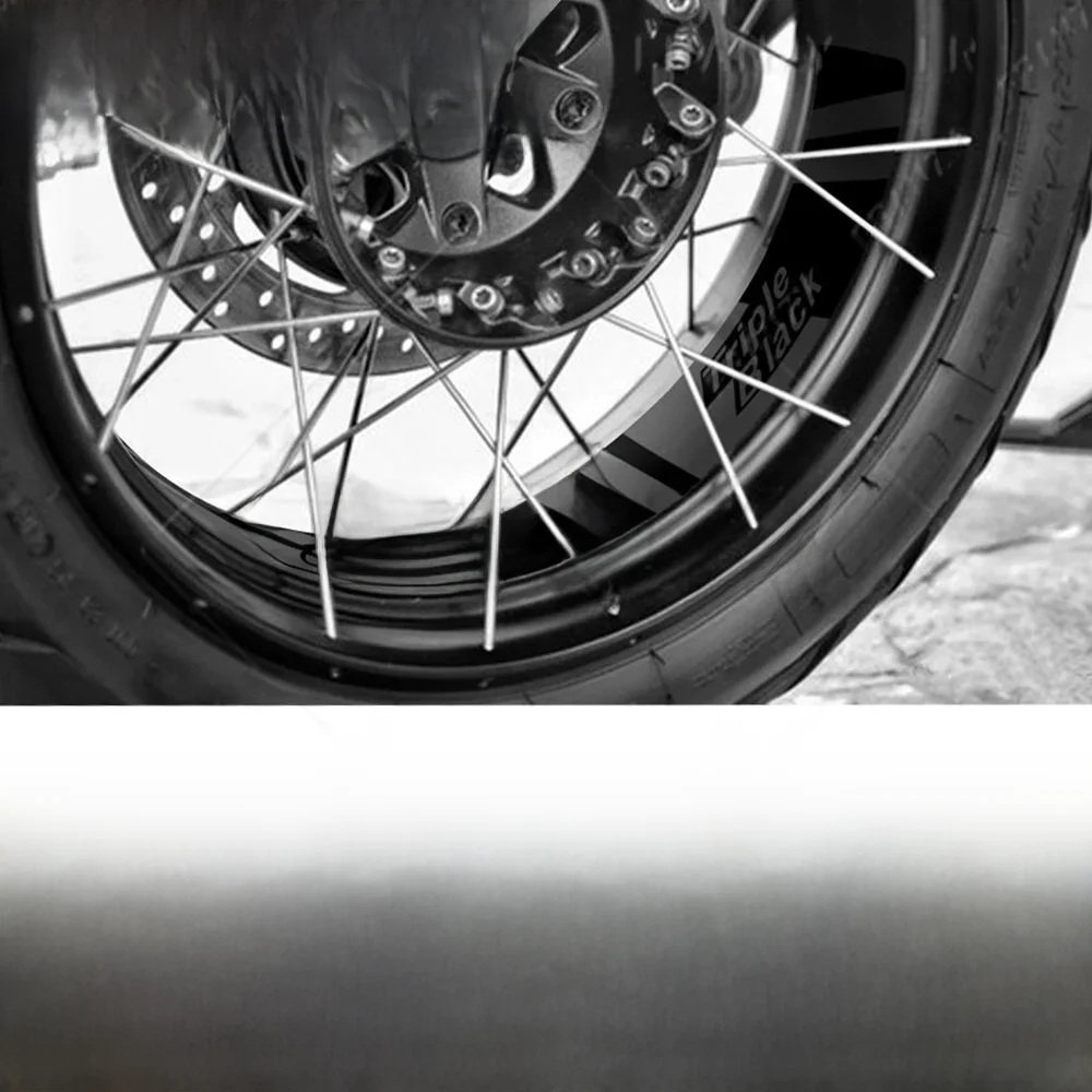 Autocollant de jante de roue de moto, bande à rayures de moyeu Triple noir pour R1200GS ADV 2006-2018 R1250GS Adventure GSA 2019-2024