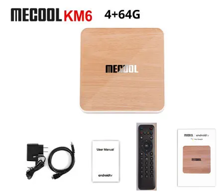 Mecool KM6 Deluxe Edition Amlogic S905X4 4 ГБ 64 ГБ Сертифицированная Google ТВ-приставка Android 10 Wi-Fi 6 AV1 Медиаплеер 1000M Телеприставка