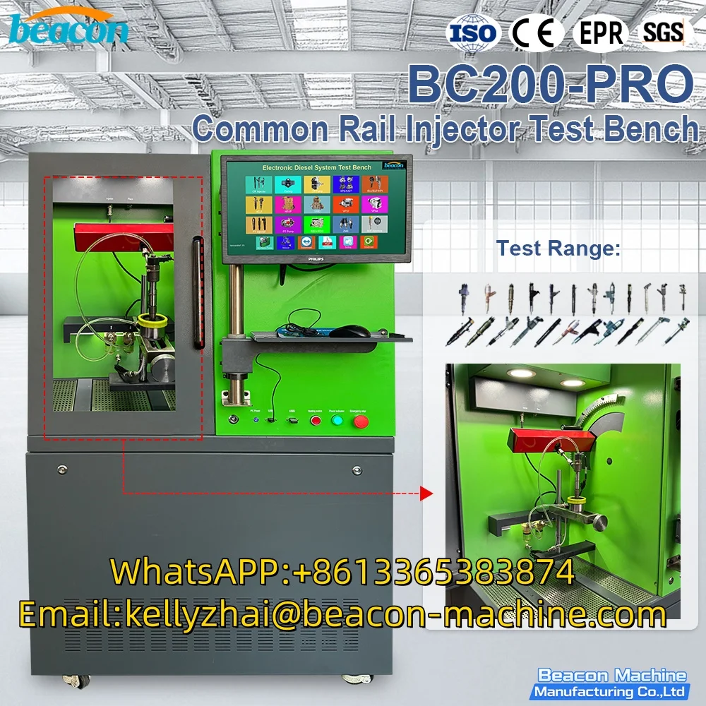 Diesel Common Rail Fuel Injector Test Bench With Flow Sensor 220v Servo Motor for Diesel Injection System Laboratory