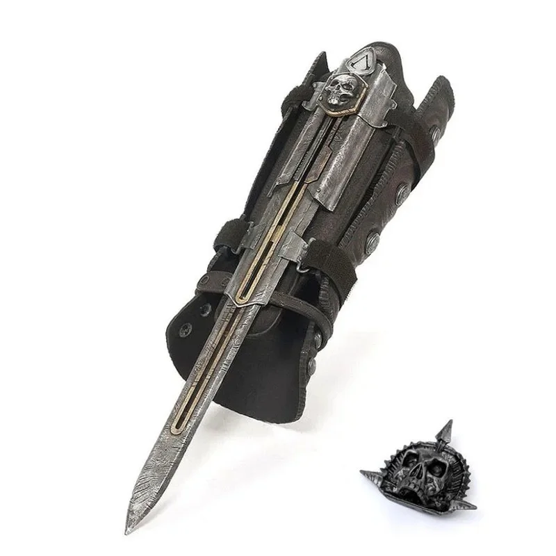 Creed Hidden Blade Sleeve Schwertfigur Hidden Blade Edward Waffen Ärmel Schwerter können die Auswurf Cosplay Modellspielzeug