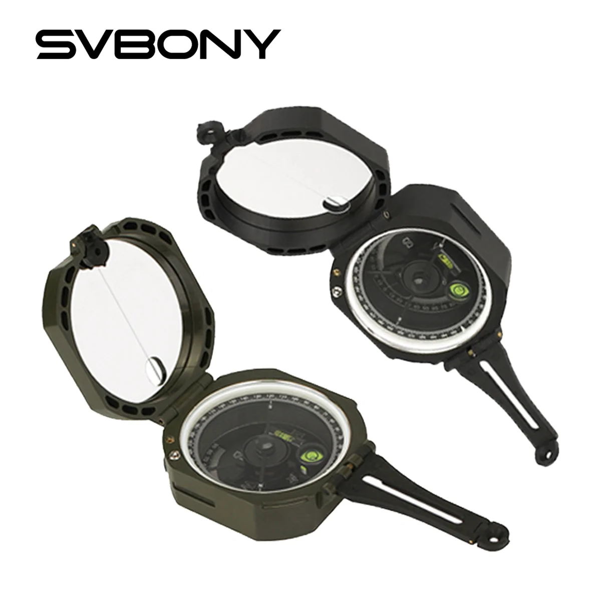 SVBONY Compass professionale militare sopravvivenza all\'aperto attrezzatura da campeggio bussola tascabile geologica leggera F9134 per prepper