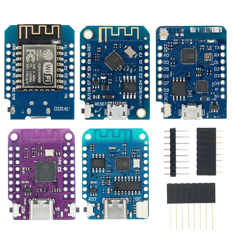 Micro USB/Type-C USB WeMos D1 Mini PRO V3.0.0 V4.0.0 ESP32 S2 MINI WIFI Development Board NodeMCU Lua IOT Board 3.3V Met Pinnen - afbeelding 2
