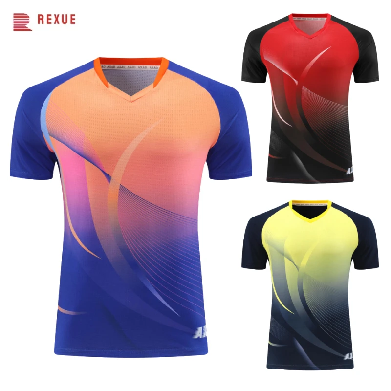 Table tennis clothes Table tennis uniform men women Badminton suit top 2024 Unisex Casual Short Sleeve Summer Sports Jersey