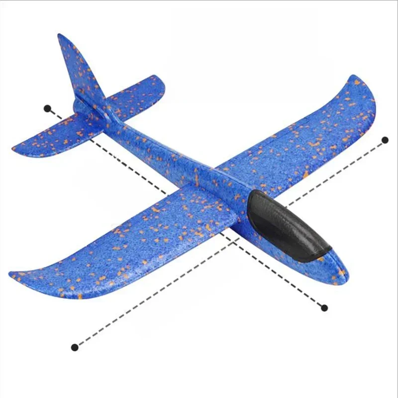 Grand planeur en mousse de 50CM, lancer à la main, avion léger inertiel EPP, avions à bulles, lancement en plein air, jouets pour enfants, cadeau pour garçons