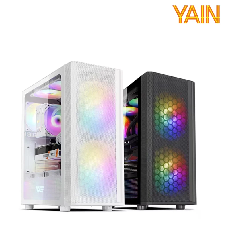 Yin Computer Gaming assembly computer i5 14400F RTX4060 computer body PC (YPC14R4601)