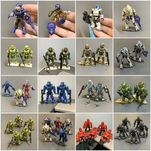 Mega Bloks Construx UNSC Marine série infinie Recon Getaway Elite mercenaire Spartan Brute Troopers Micro figurines jouets