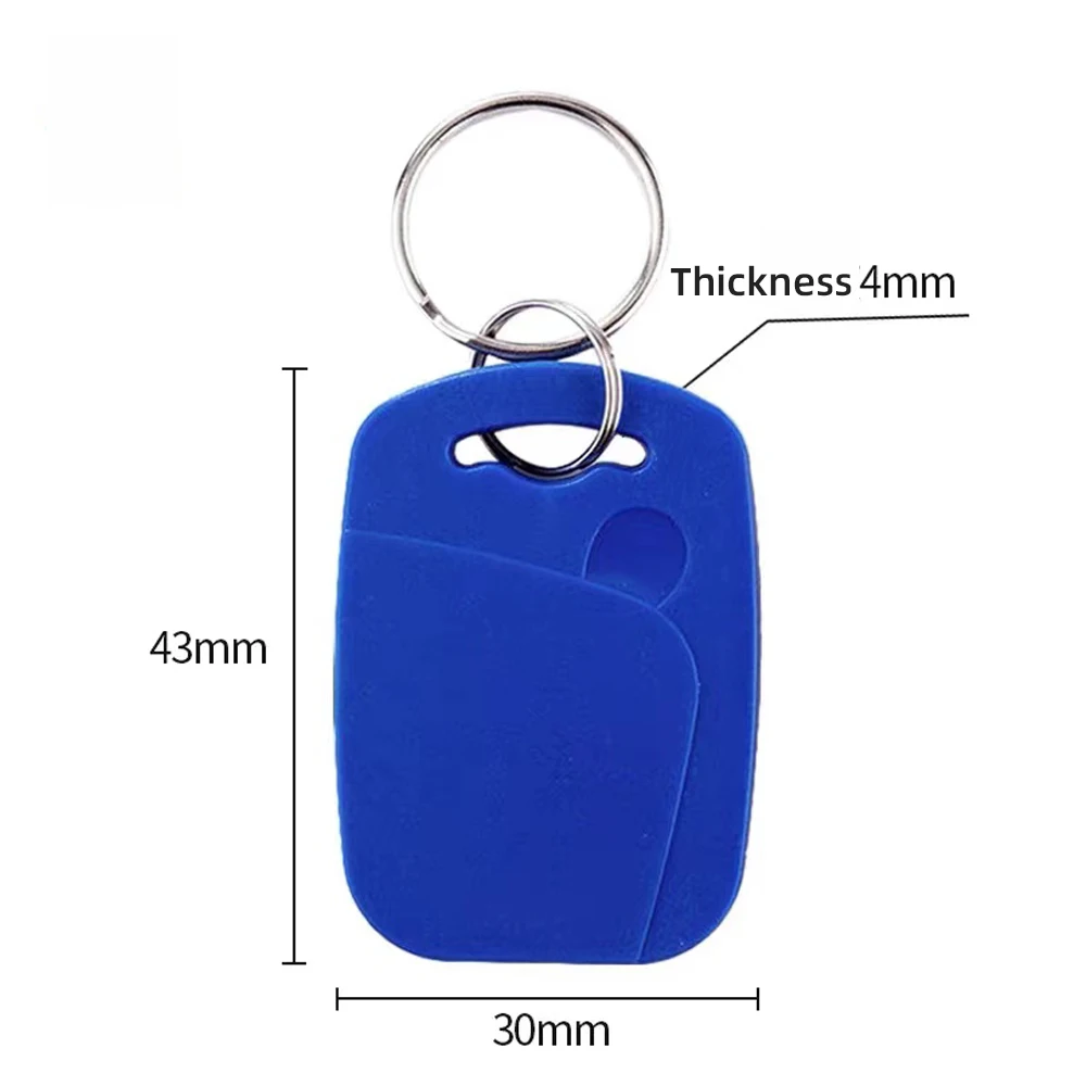 50pcs/Lot 125Khz TK4100 RFID Keychain Tag Key Proximity EM ID Card Token Keyfob for Access Control System Time Attendance Device