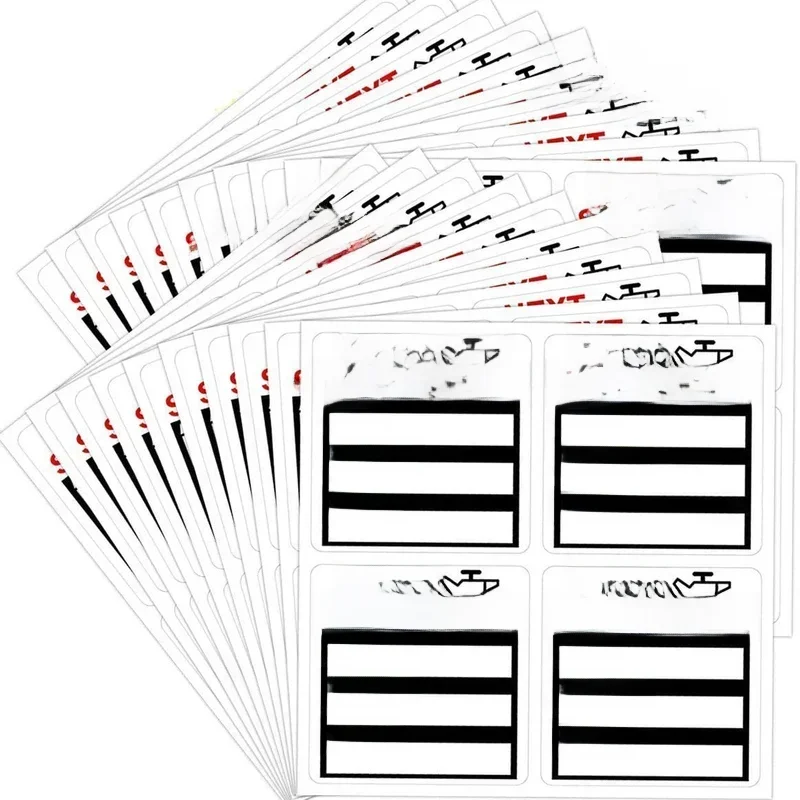 40 peças adesivos de lembrete de serviço de manutenção de mudança de óleo etiquetas adesivas