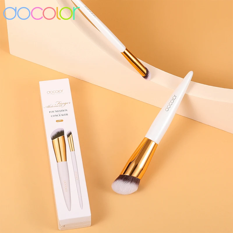 Docolor Foundation Brush & Concealer Brush Oblique Head Liquid Foundation Concealer Cosmetic Blending Brushes Beauty Tool