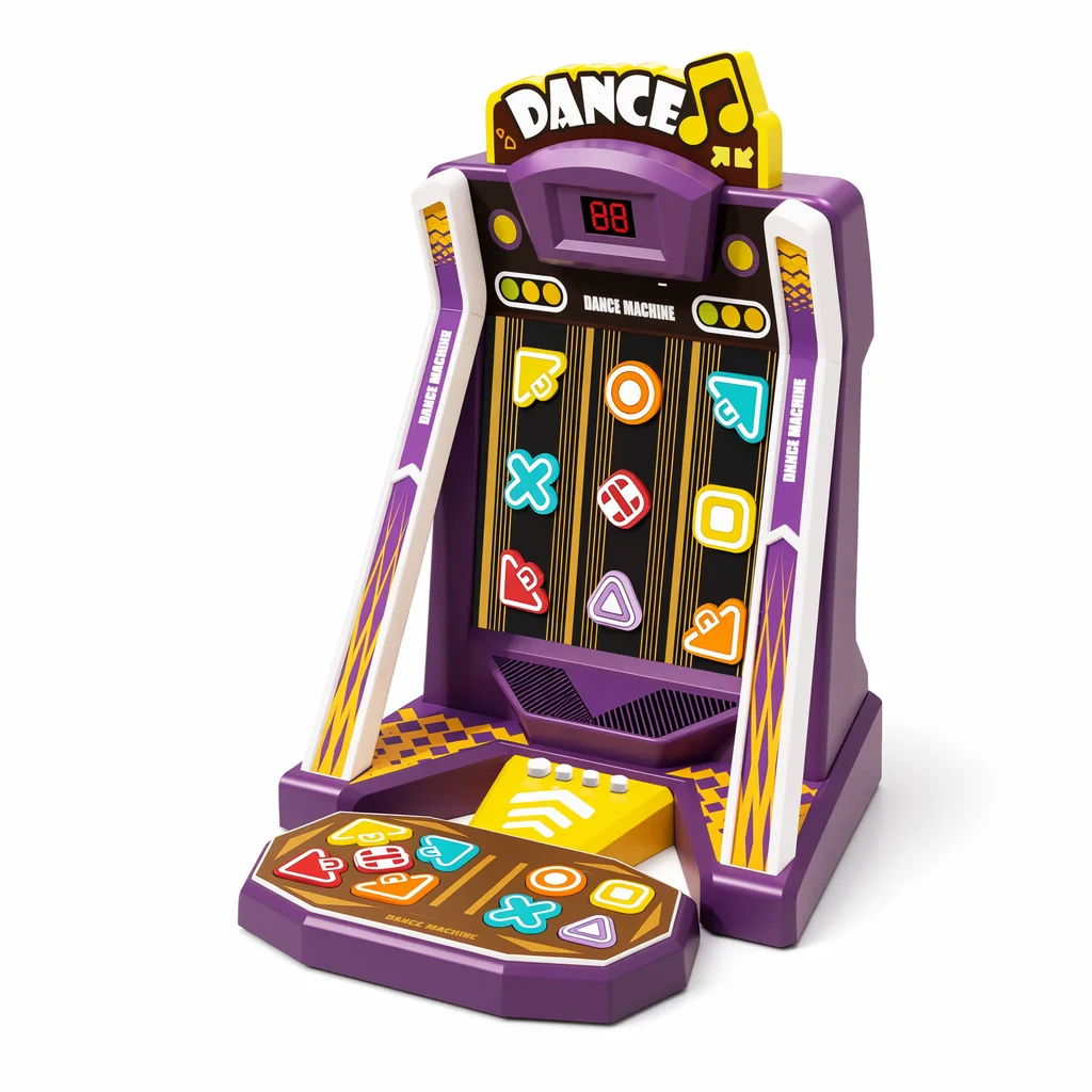 Elektronische Arcade Dansmachine - Ritme- en coördinatiespel met licht en geluid - Interactieve muziekconsole voor jongens en meisjes - Leuk cadeau voor vaardigheidstraining