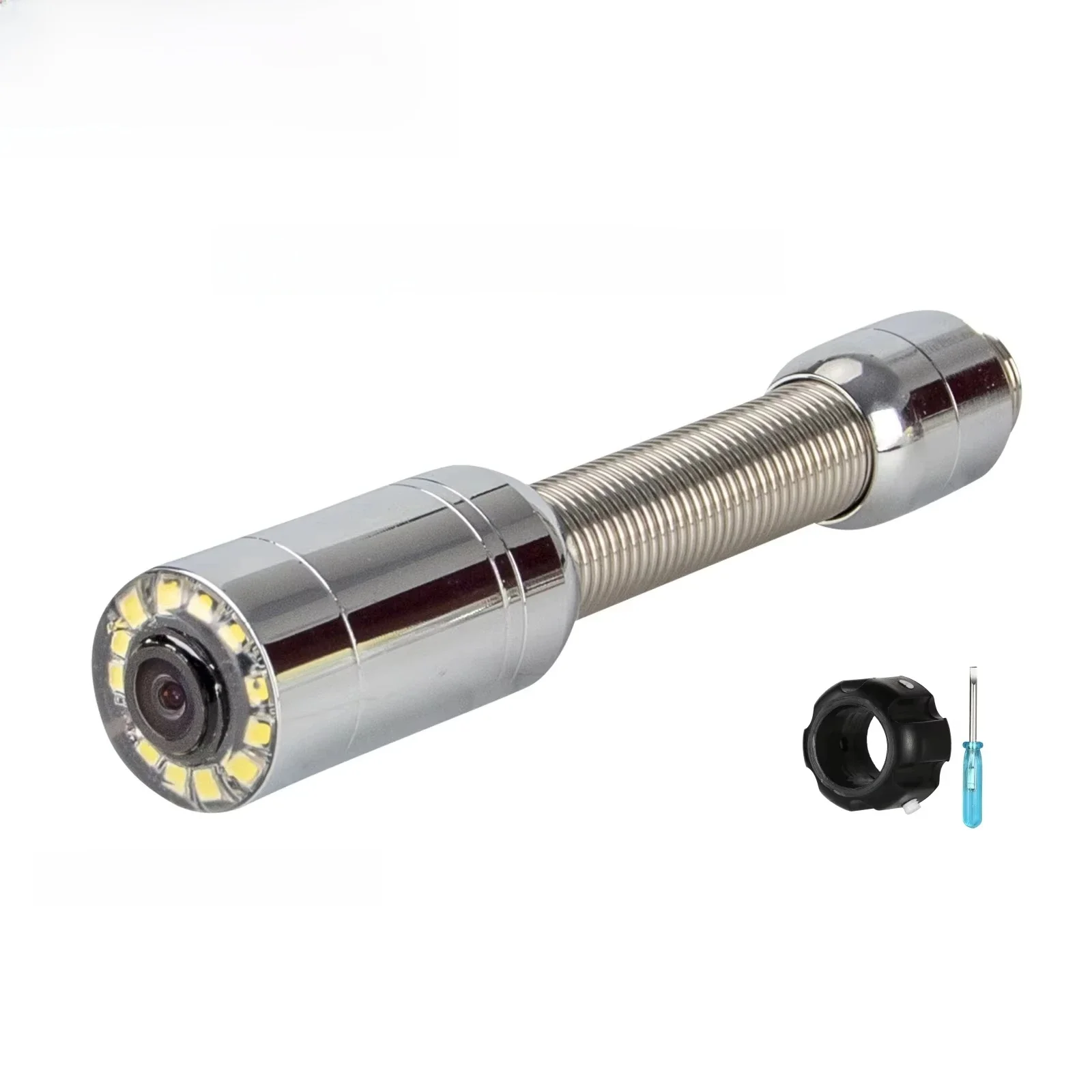 SYANSPAN 23 mm pijpinspectiecamera-accessoires, afvoerpijpleiding industriële endoscoopcamera 12LED enkele lens zonder katrol - afbeelding 2
