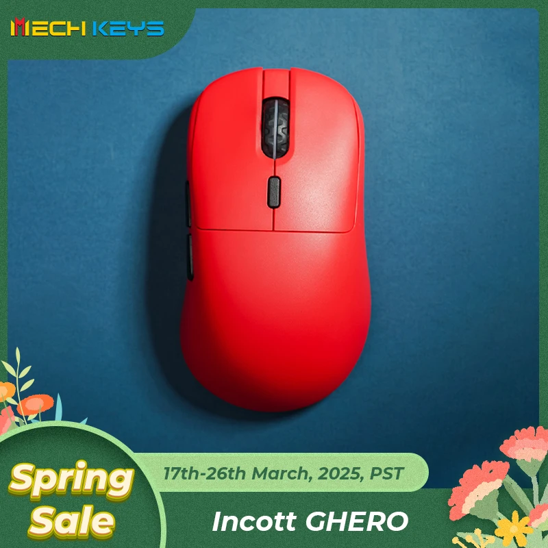 Incott GHERO 8Khz PAW3395 Gaming Mouse 32000DPI 2.4GHz Wireless Mouse 2024 New Ergonomic Mouse Gaming Office Learning E-sports