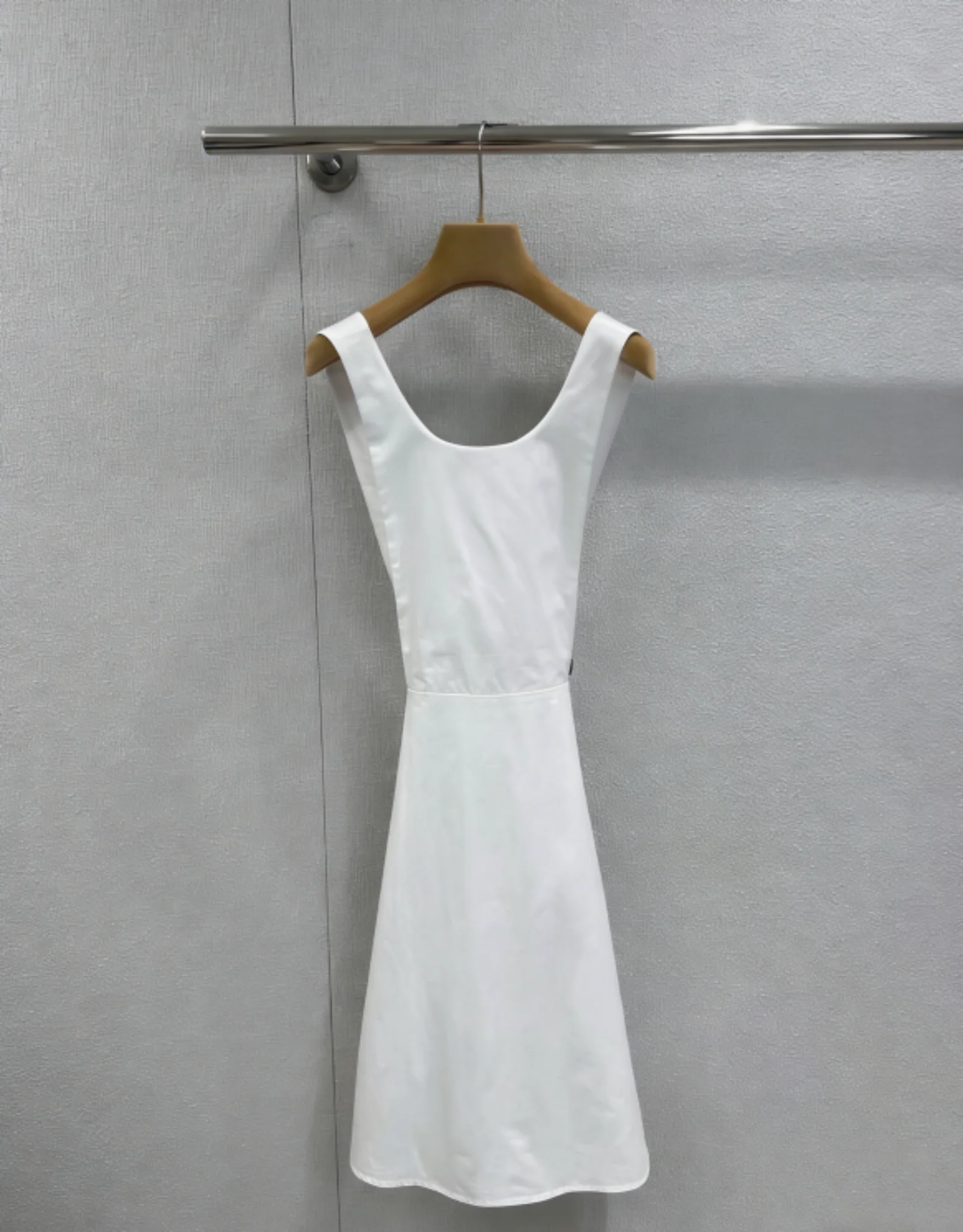 2026 Women's Spring and Summer New Pure Cotton Poplin Composite Apron Vest Dress ZX011